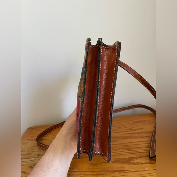 Patricia Nash Floral Leather Crossbody Bag - Picture 5 of 7